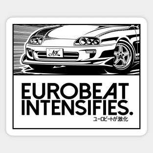 EUROBEAT INTENSIFIES - SUPRA JZA80 Sticker